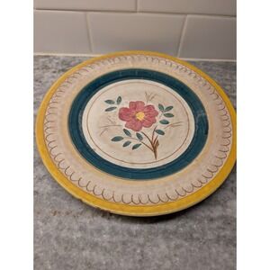 Stangl Pottery Terra Rose Garden Flower Pink 10 Inch Plate NJ USA